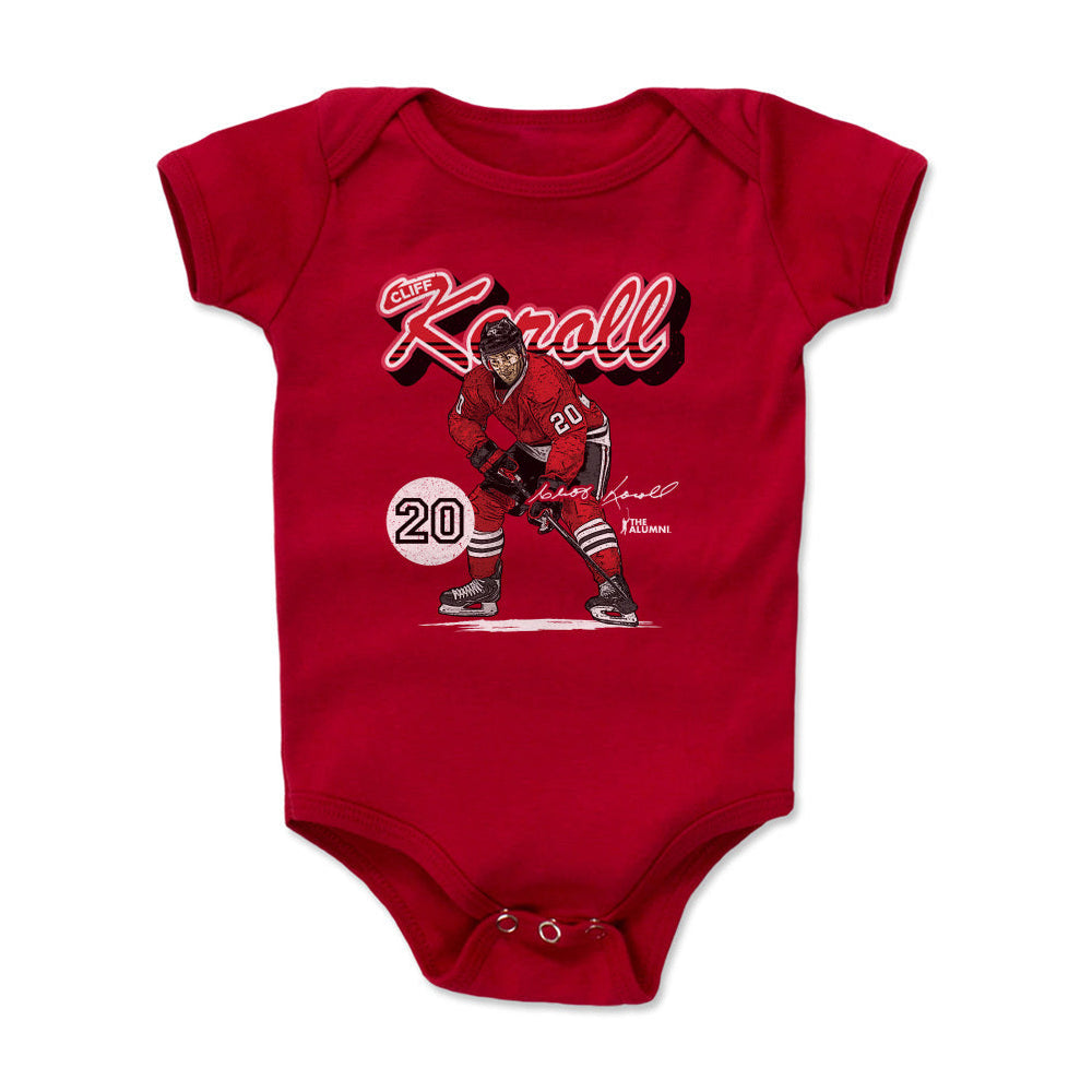Cliff Koroll Chicago Retro Script WHT (ONLINE ORDER ONLY)