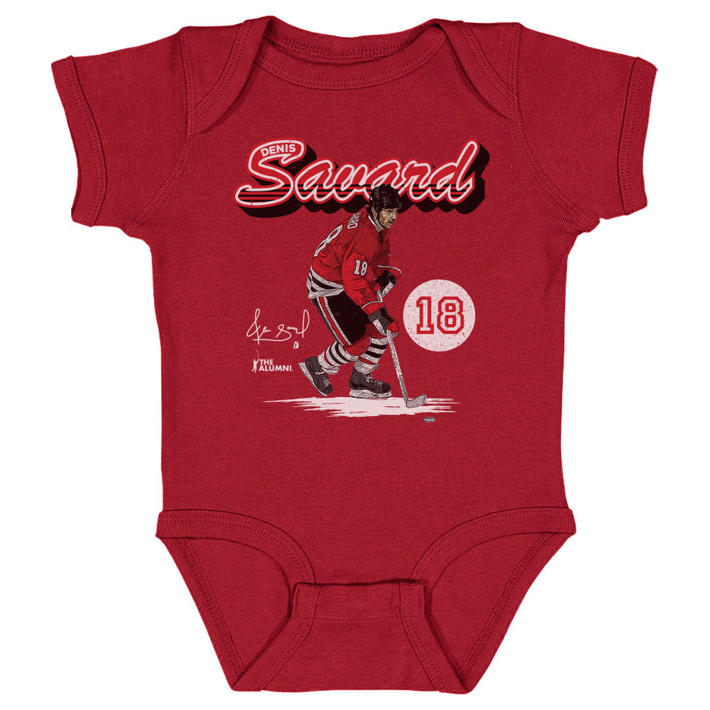 Denis Savard Chicago Retro Script WHT (ONLINE ORDER ONLY)