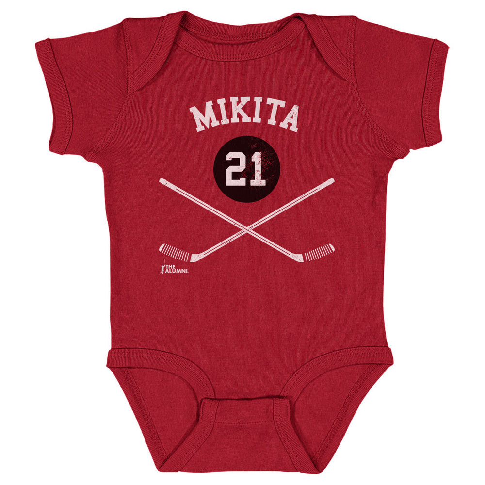 Stan Mikita Chicago 21 Sticks WHT (ONLINE ORDER ONLY)