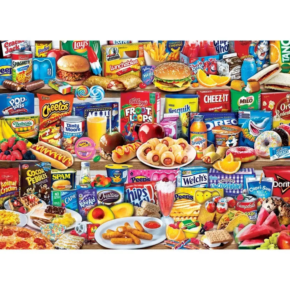 Kids' Favorite Food Flashbacks 1000 Piece Jigsaw Puzzle MasterPieces (ONLINE ORDER ONLY)