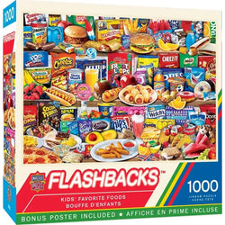 Kids' Favorite Food Flashbacks 1000 Piece Jigsaw Puzzle MasterPieces (ONLINE ORDER ONLY)