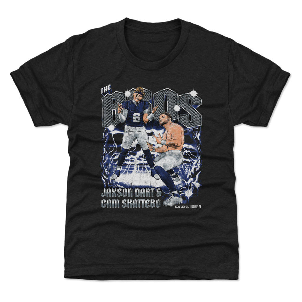 Jaxson Dart & Cam Skattebo New York G The Bros WHT (ONLINE ORDER ONLY)