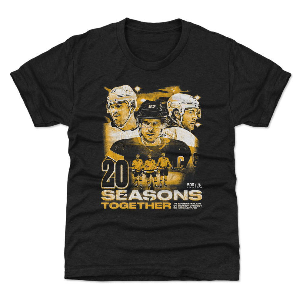 Sidney Crosby Kris Letang & Evgeni Malkin Pittsburgh 20 Seasons WHT (ONLINE ORDER ONLY)