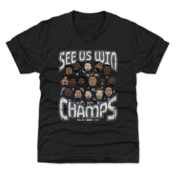 Seattle Football 2025 Champs Cartoon WHT (ONLINE ORDER ONLY)
