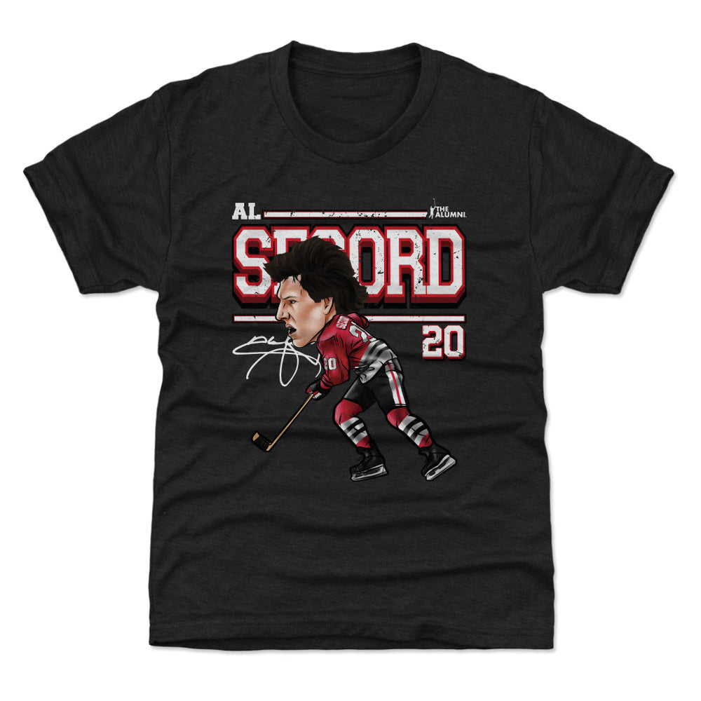 Al Secord Chicago Cartoon WHT (ONLINE ORDER ONLY)