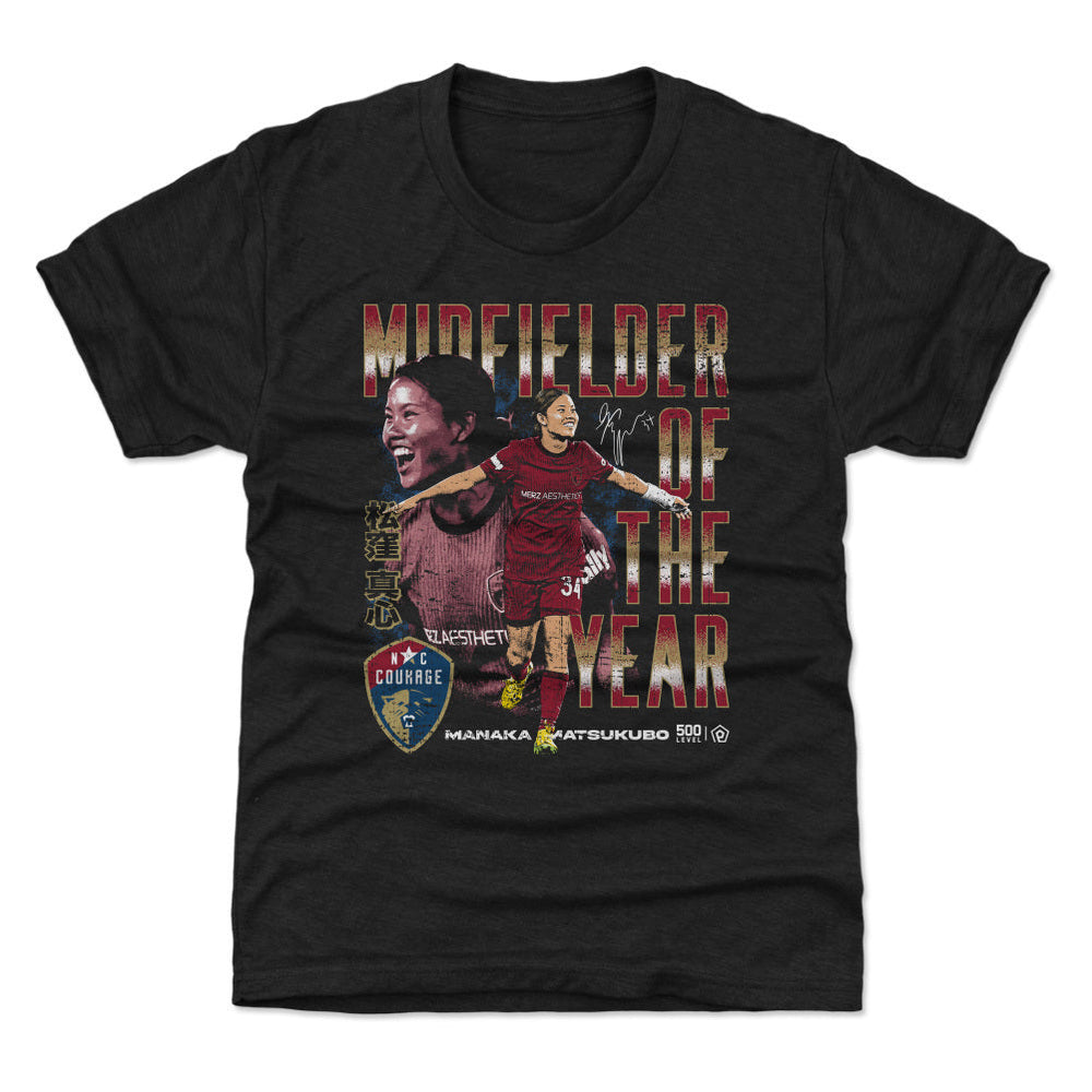 Manaka Matsukubo North Carolina Courage 2025 Midfielder Of The Year WHT (ONLINE ORDER ONLY)