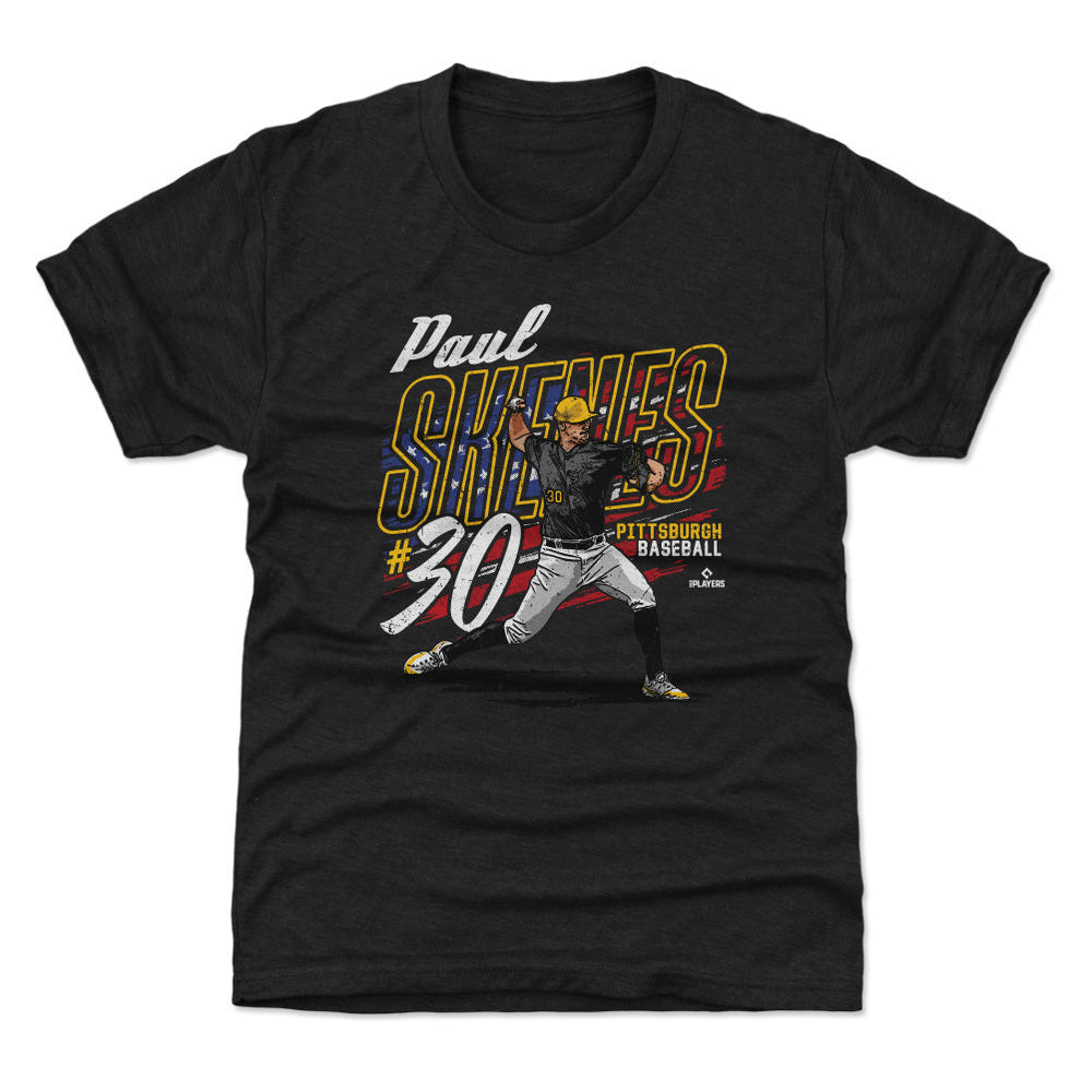 Paul Skenes Pittsburgh American Flag WHT