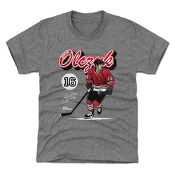 Eddie Olczyk Chicago Retro Script WHT (ONLINE ORDER ONLY)