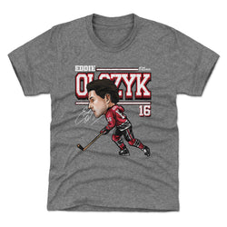 Eddie Olczyk Chicago Cartoon WHT (ONLINE ORDER ONLY)