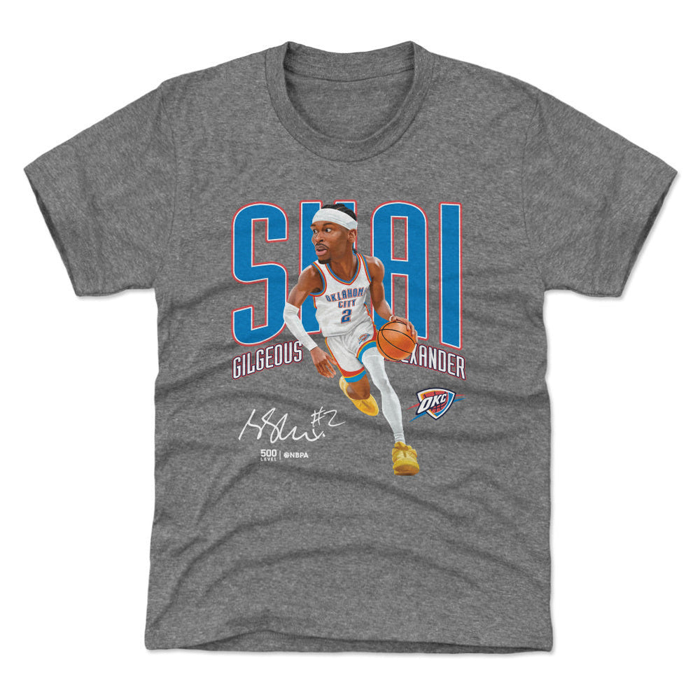 Shai Gilgeous-Alexander Oklahoma City Thunder Caricature WHT (ONLINE ORDER ONLY)