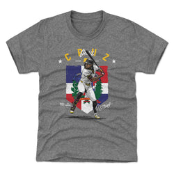 Oneil Cruz Pittsburgh Country Flag WHT