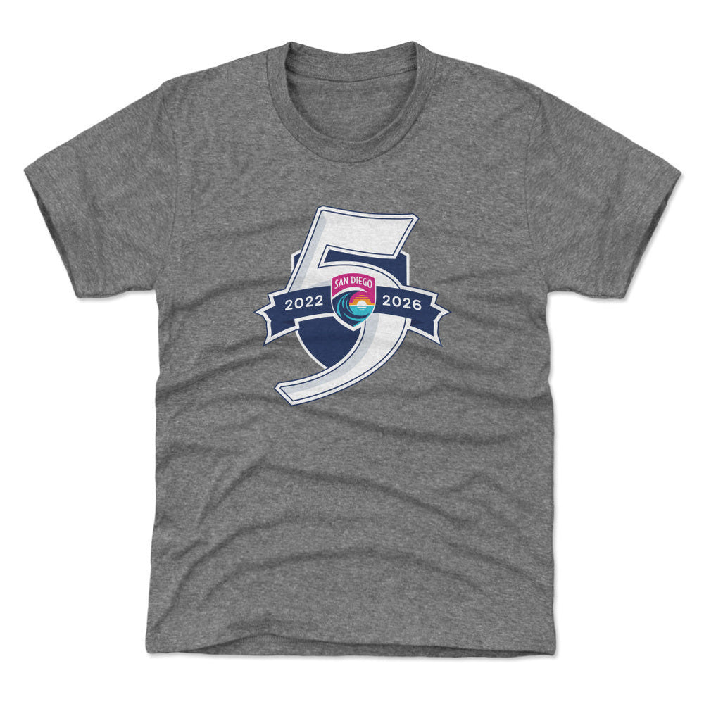 San Diego Wave FC 5 Seasons Logo WHT (ONLINE ORDER ONLY)