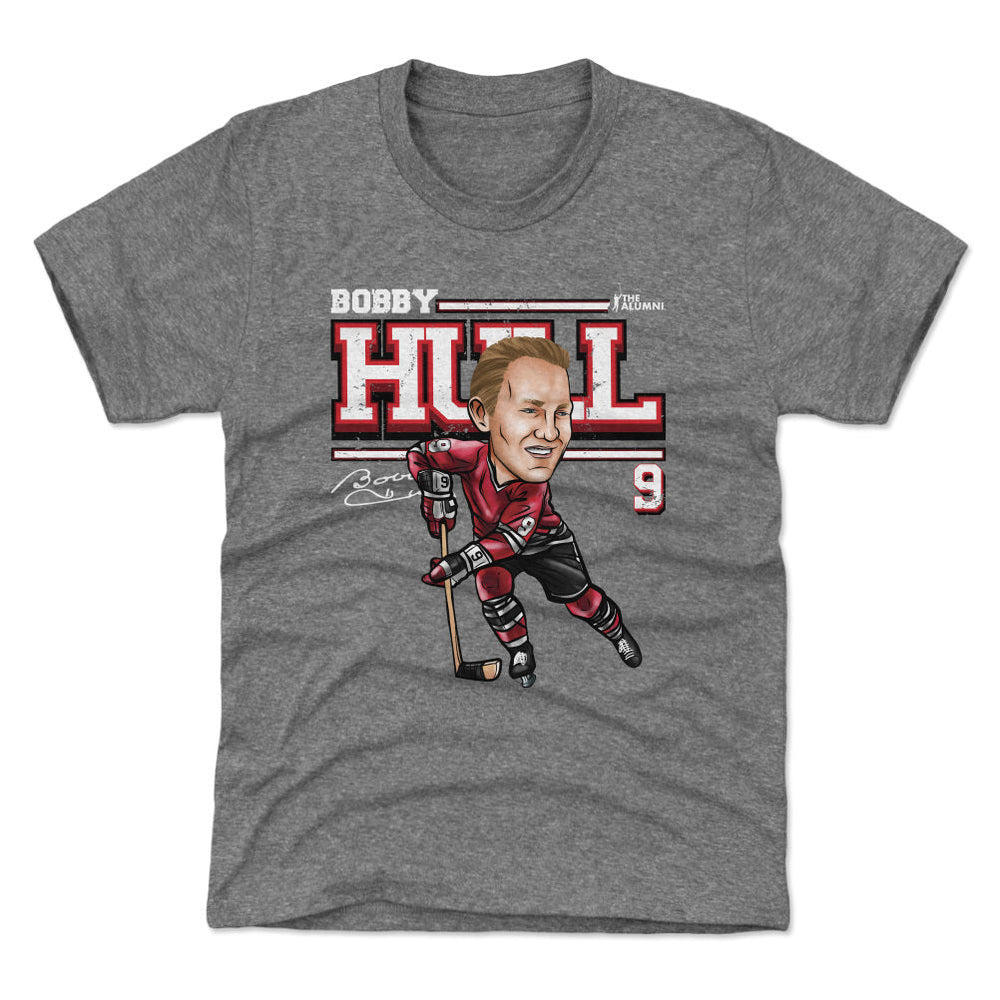 Bobby Hull Chicago Cartoon WHT (ONLINE ORDER ONLY)