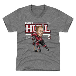 Bobby Hull Chicago Cartoon WHT (ONLINE ORDER ONLY)