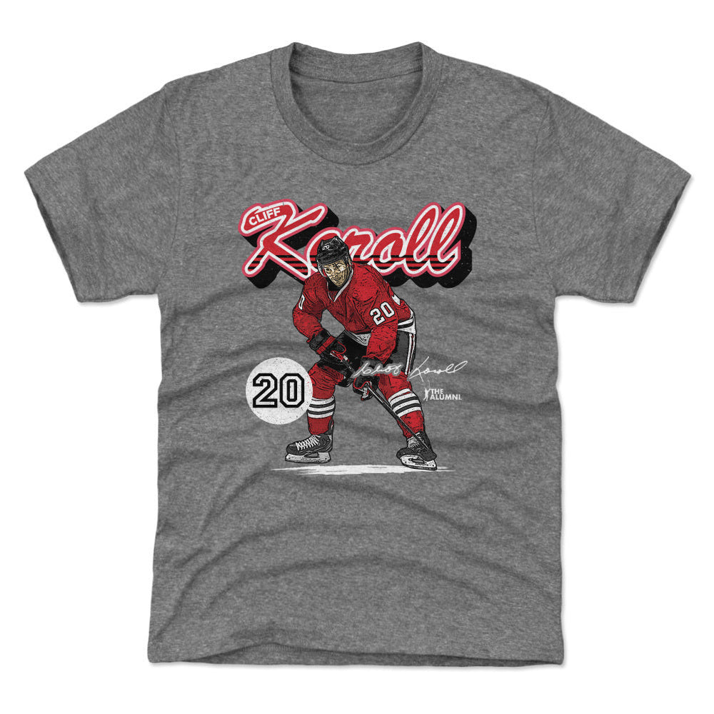 Cliff Koroll Chicago Retro Script WHT (ONLINE ORDER ONLY)