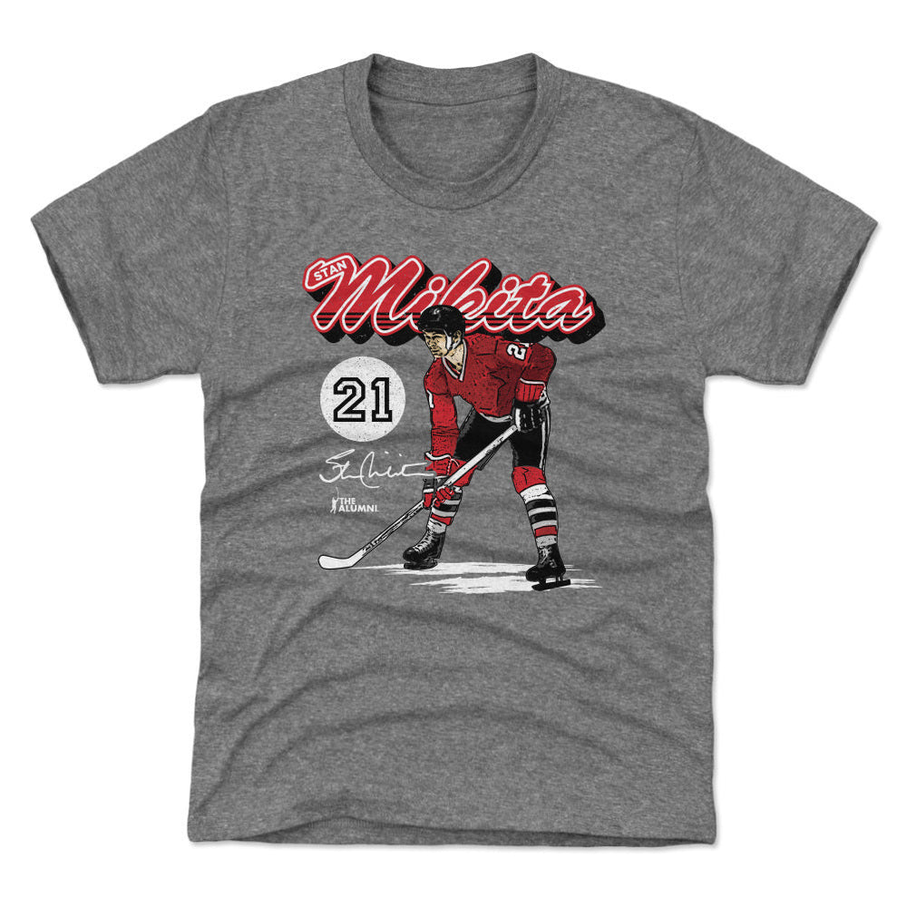 Stan Mikita Chicago Retro Script WHT (ONLINE ORDER ONLY)