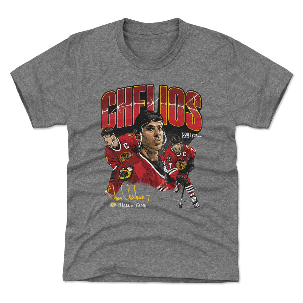 Chris Chelios Chicago Blackhawks Collage WHT (ONLINE ORDER ONLY)