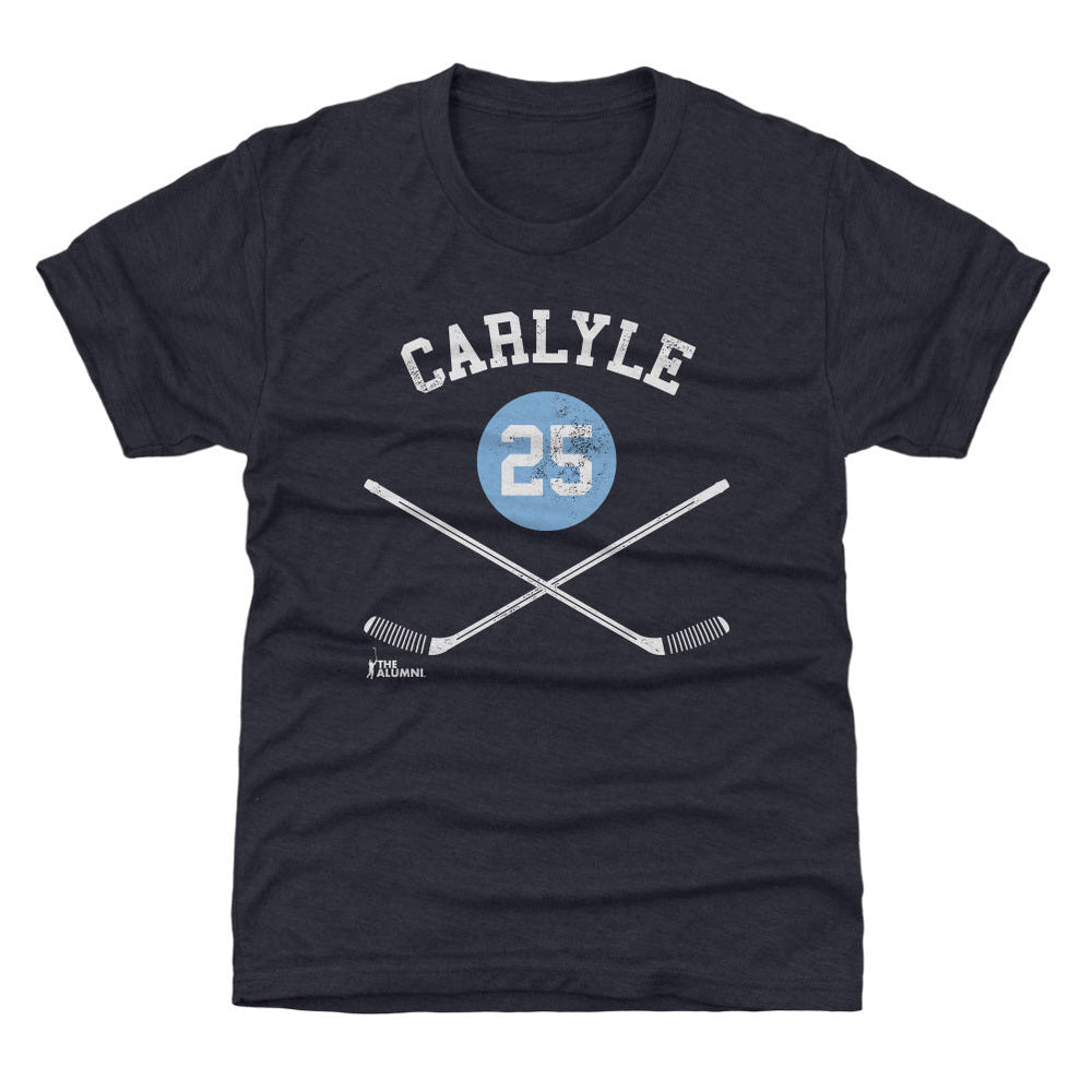 Randy Carlyle Pittsburgh 25 Sticks WHT