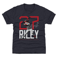Austin Riley Atlanta Bold Number WHT