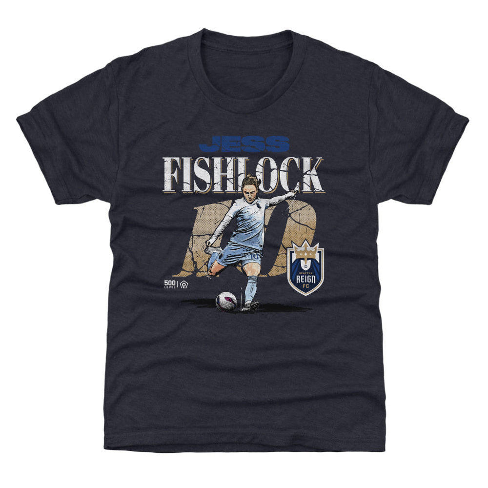 Jess Fishlock Seattle Reign FC Cracked Number WHT (ONLINE ONLY)