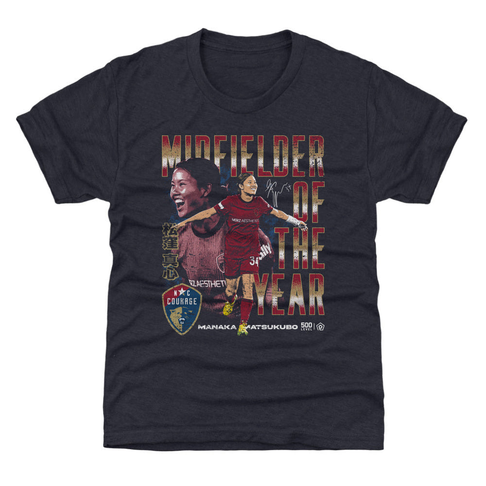 Manaka Matsukubo North Carolina Courage 2025 Midfielder Of The Year WHT (ONLINE ORDER ONLY)