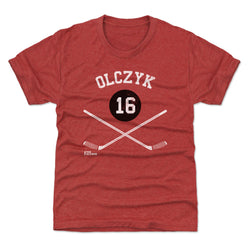 Eddie Olczyk Chicago 16 Sticks WHT (ONLINE ORDER ONLY)