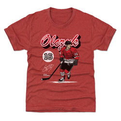 Eddie Olczyk Chicago Retro Script WHT (ONLINE ORDER ONLY)