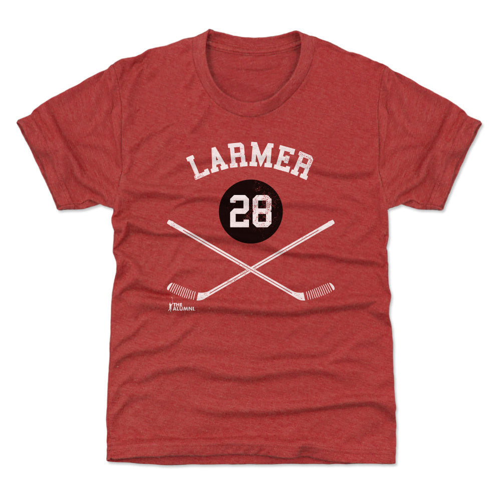 Steve Larmer Chicago 28 Sticks WHT (ONLINE ORDER ONLY)