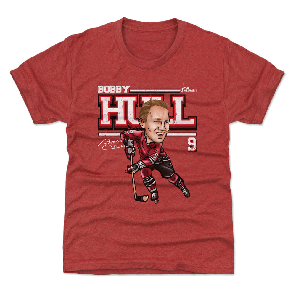 Bobby Hull Chicago Cartoon WHT (ONLINE ORDER ONLY)