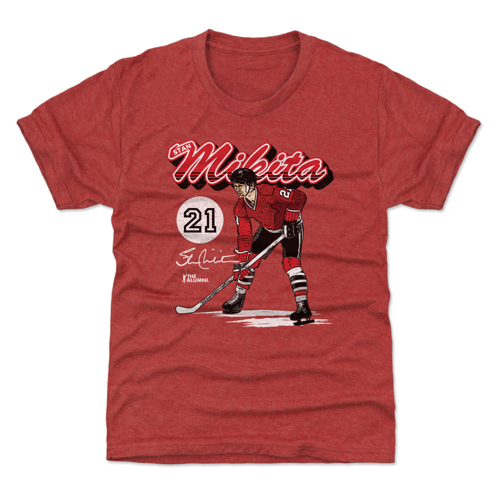 Stan Mikita Chicago Retro Script WHT (ONLINE ORDER ONLY)
