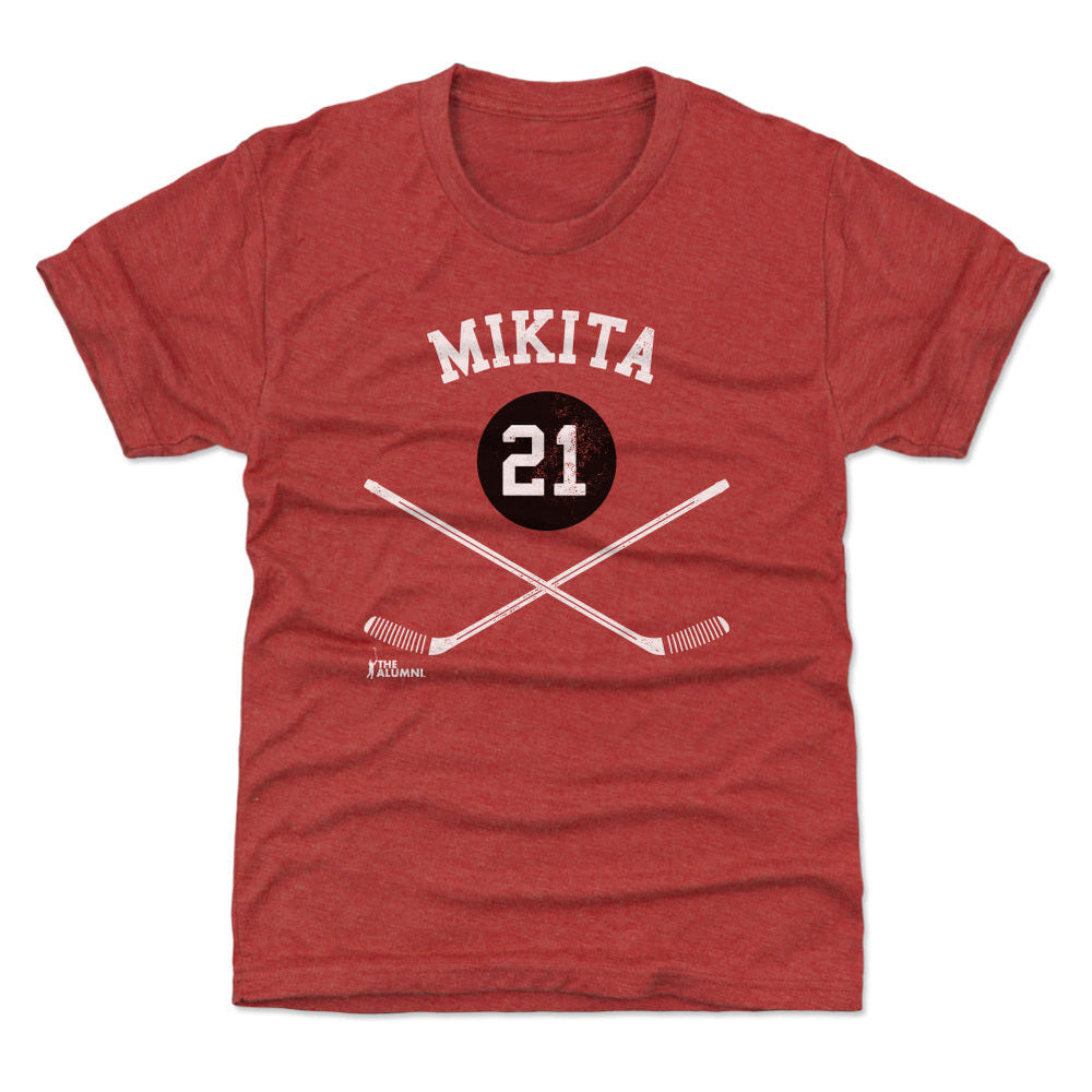 Stan Mikita Chicago 21 Sticks WHT (ONLINE ORDER ONLY)