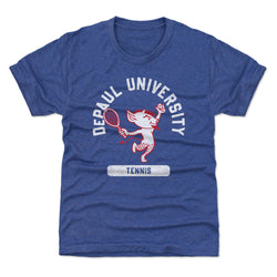 DePaul Blue Demons Mascot Tennis WHT (ONLINE ORDER ONLY)