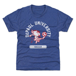 DePaul Blue Demons Mascot Soccer WHT