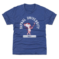 DePaul Blue Demons Mascot Golf WHT