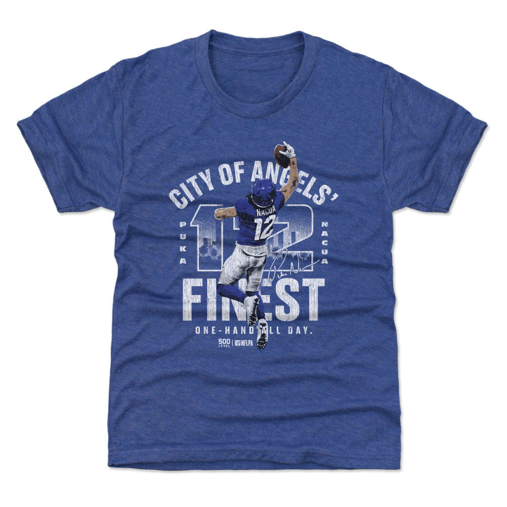 Puka Nacua Los Angeles R One-Handed Grab WHT (ONLINE ORDER ONLY)