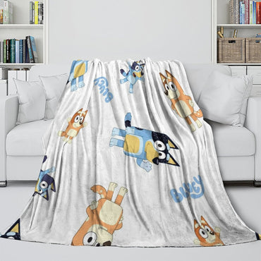 Kids Room Decoration Bluey Blanket Pattern Flannel Throw (ONLINE ORDER ONLY)