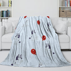 Kids Room Decoration Bluey Blanket Pattern Flannel Throw (ONLINE ORDER ONLY)
