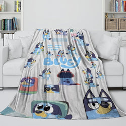 Kids Room Decoration Bluey Blanket Printed Flannel Throw (ONLINE ORDER ONLY)