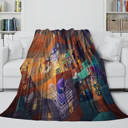 Kids Room Game Minecraft Blanket Flannel Pattern Throw (ONLINE ORDER ONLY)