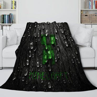 Kids Room Minecraft Blanket Flannel Pattern Throw (ONLINE ORDER ONLY)