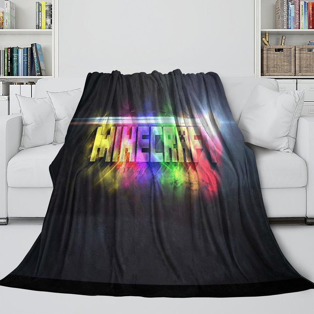 Kids Room Minecraft Blanket Flannel Pattern Throw (ONLINE ORDER ONLY)