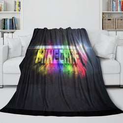 Kids Room Minecraft Blanket Flannel Pattern Throw (ONLINE ORDER ONLY)