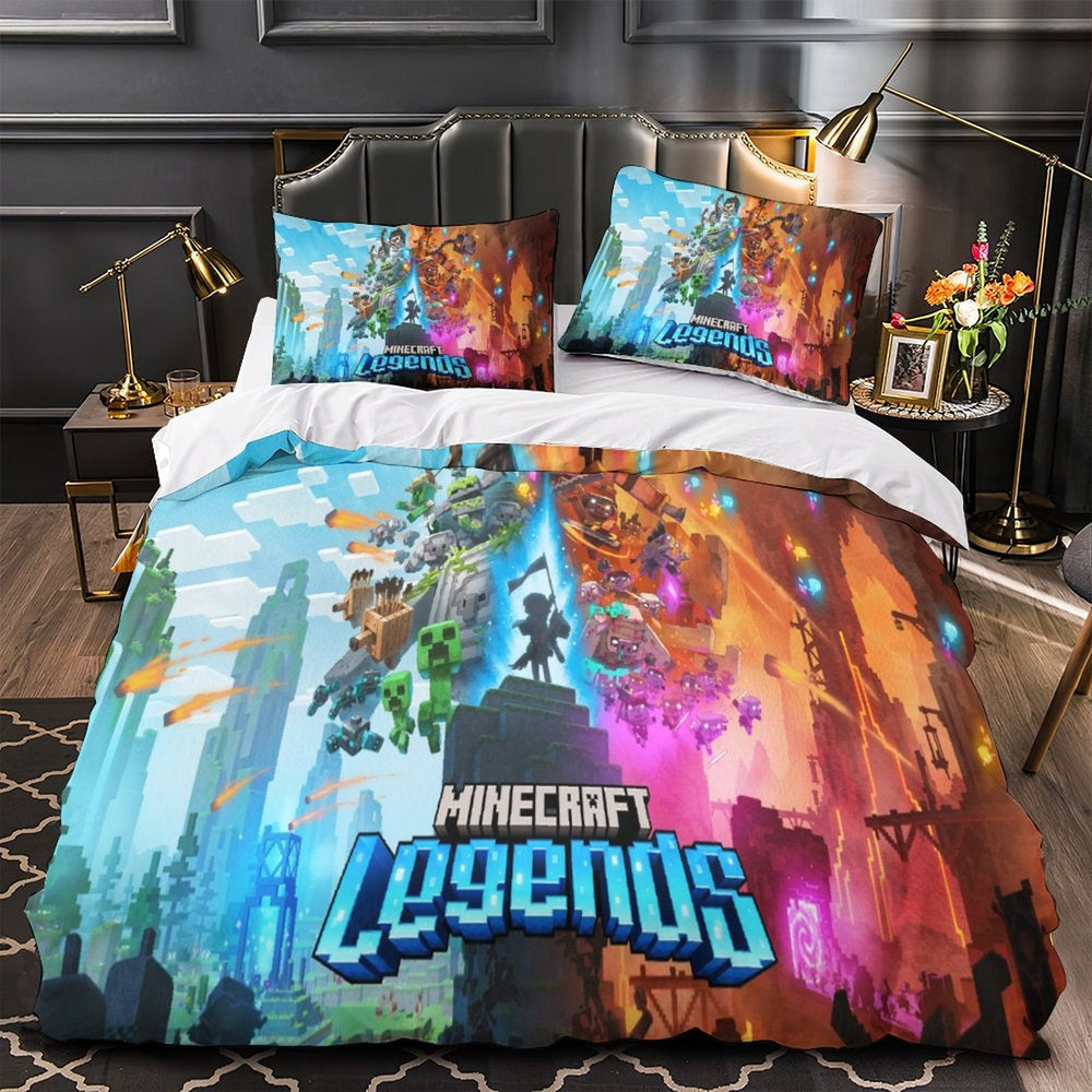Kids bed Minecraft Bedding Set Pattern Quilt Duvet Cover Without Filler (Online Order Only)