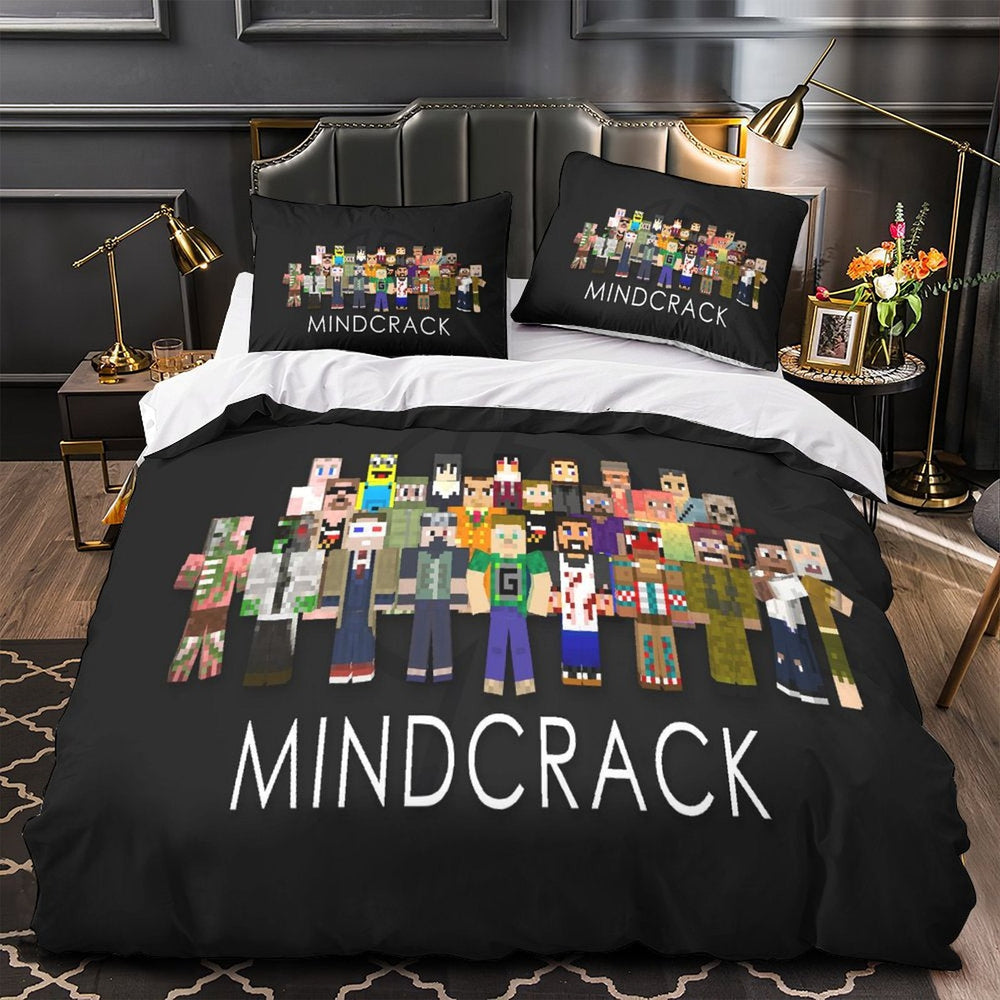 Kids bed Minecraft Bedding Set Quilt Duvet Cover Without Filler (Online Order Only)