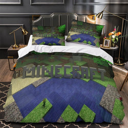 Kids bed Minecraft Bedding Set Quilt Duvet Cover Without Filler (Online Order Only)