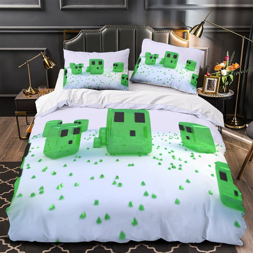 Kids bed Minecraft Bedding Set Quilt Duvet Cover Without Filler (Online Order Only)