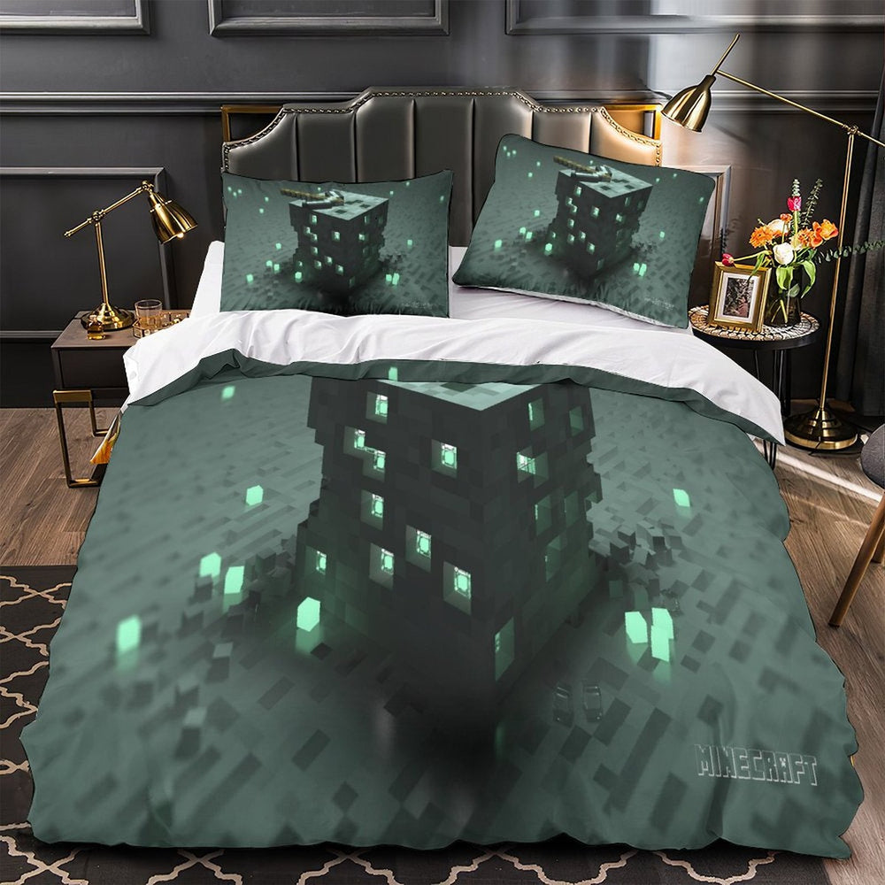 Kids bed Minecraft Bedding Set Quilt Duvet Cover Without Filler (Online Order Only)