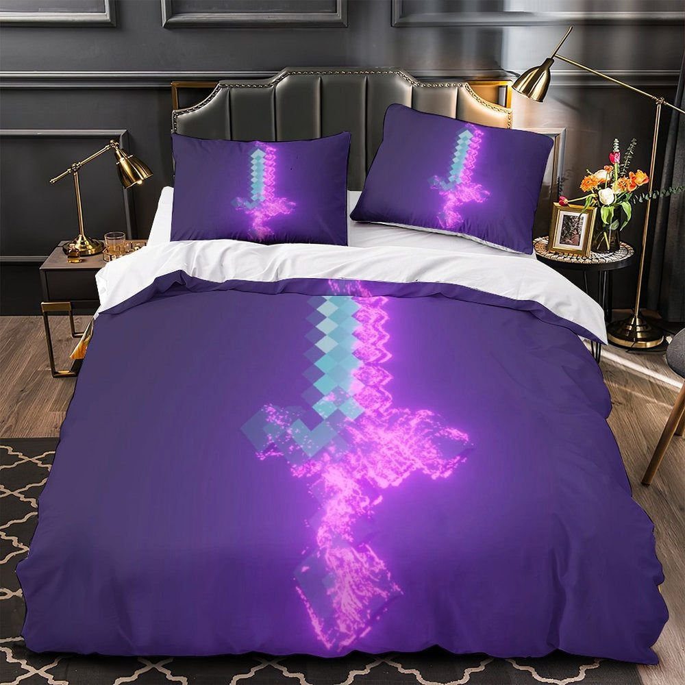 Kids room Minecraft Duvet Cover Pattern Bedding Set Without Filler (ONLINE ORDER ONLY)