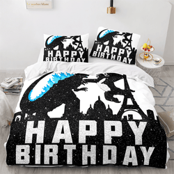 King Kong vs Godzilla Pattern Bedding Set Quilt Covers (Online Order Only)