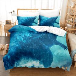 King Kong vs Godzilla Pattern Bedding Set Quilt Covers (Online Order Only)